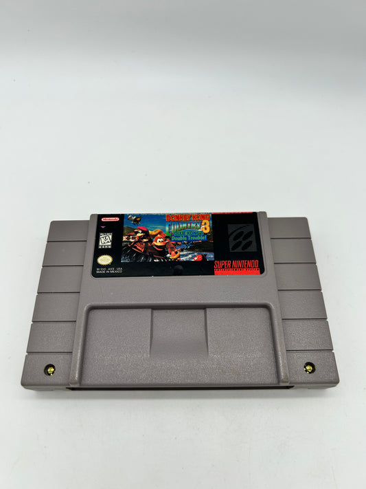 PiXEL-RETRO.COM : SUPER NINTENDO NES (SNES) GAME NTSC DONKEY KONG COUNTRY 3 DIXIE KONG'S DOUBLE TROUBLE!