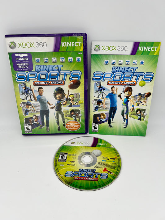 PiXEL-RETRO.COM : MICROSOFT XBOX 360 COMPLETE CIB BOX MANUAL GAME NTSC KINECT SPORTS SEASON 2