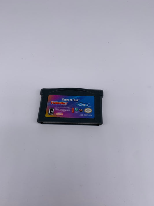 PiXEL-RETRO.COM : GAME BOY ADVANCE (GBA) GAME NTSC CONNECT FOUR & PERFECTiON & TROUBLE