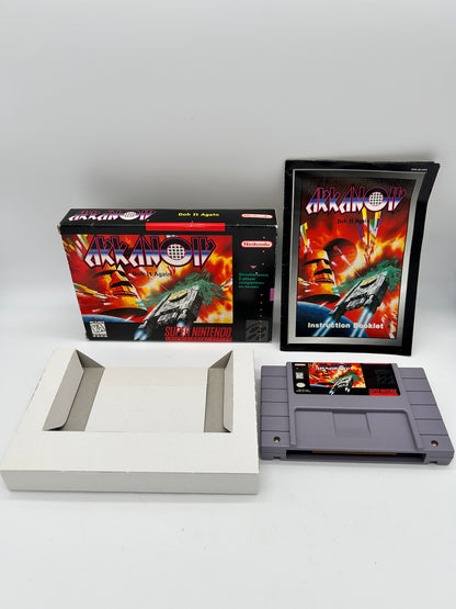 PiXEL-RETRO.COM : SUPER NINTENDO NES (SNES) COMPLETE CIB BOX MANUAL GAME NTSC ARKANOID DOH IT AGAIN