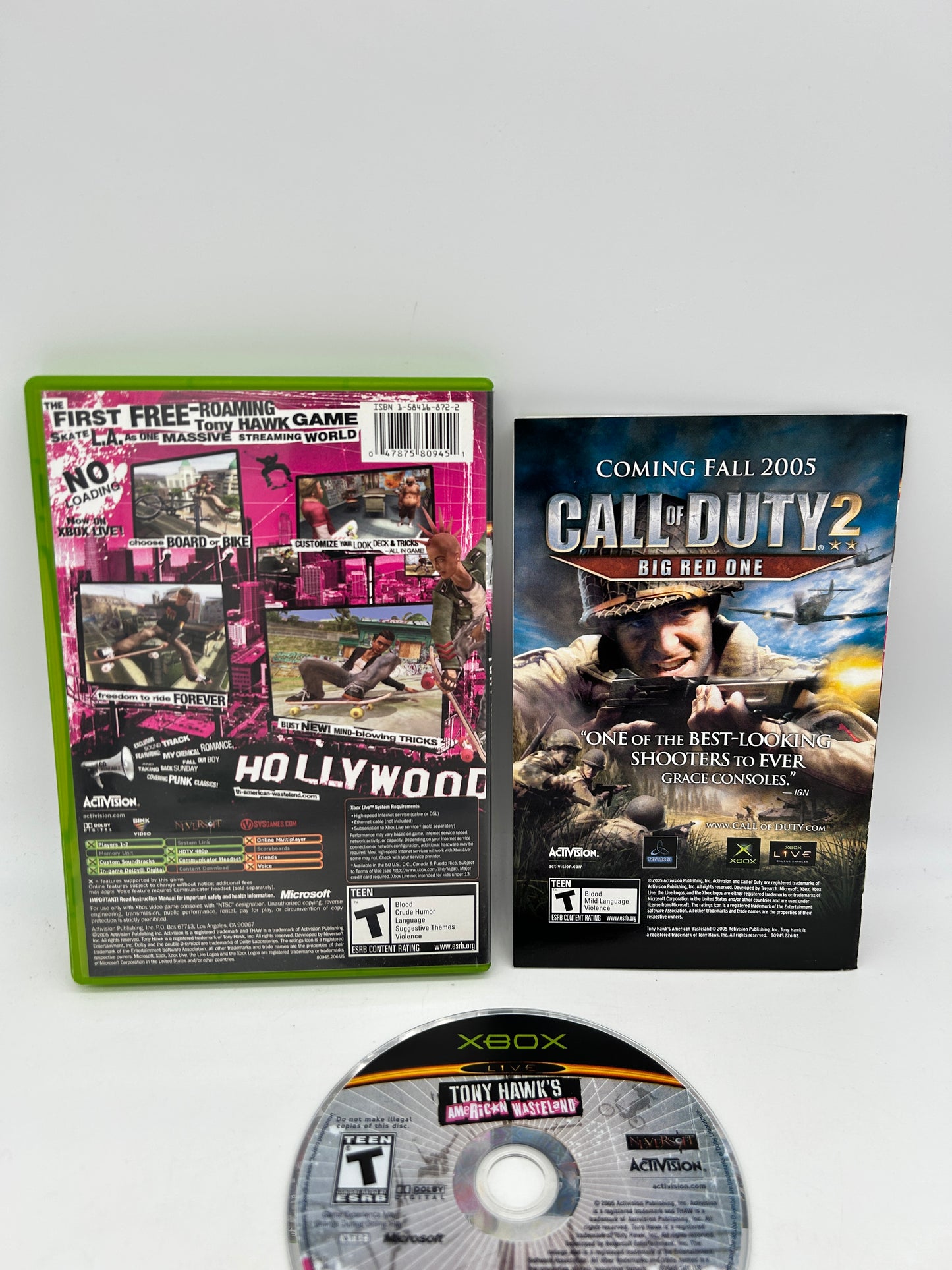 MiCROSOFT XBOX ORiGiNAL | TONY HAWKS AMERICAN WASTELAND