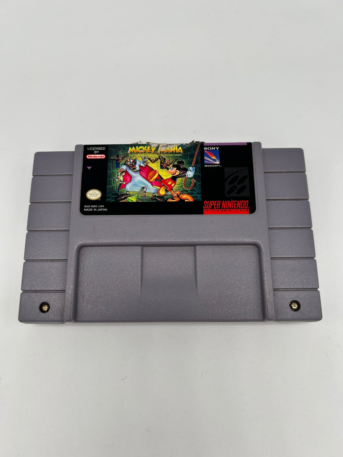 PiXEL-RETRO.COM : SUPER NINTENDO NES (SNES) GAME NTSC MICKEY MANIA THE TIMELESS ADVENTURES OF MICKEY MOUSE