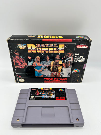 PiXEL-RETRO.COM : SUPER NINTENDO NES (SNES) COMPLETE CIB BOX MANUAL GAME NTSC WWF ROYAL RUMBLE