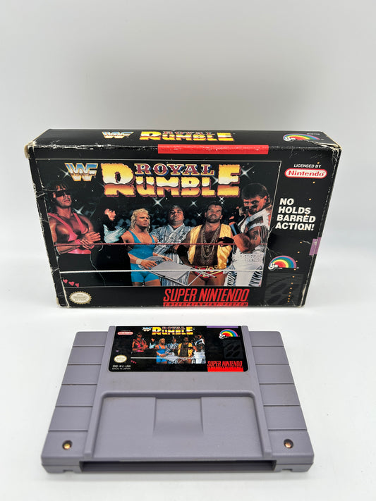 PiXEL-RETRO.COM : SUPER NINTENDO NES (SNES) COMPLETE CIB BOX MANUAL GAME NTSC WWF ROYAL RUMBLE