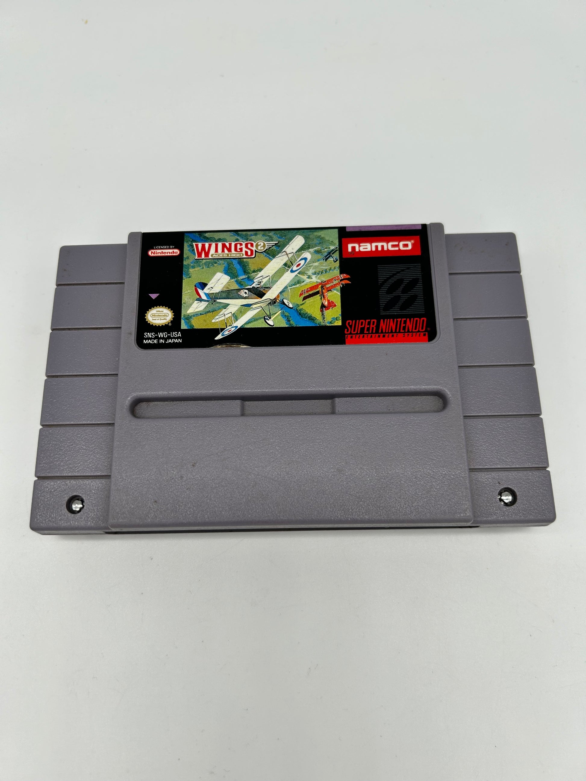 PiXEL-RETRO.COM : SUPER NINTENDO NES (SNES) GAME NTSC WINGS 2 ACES HIGH