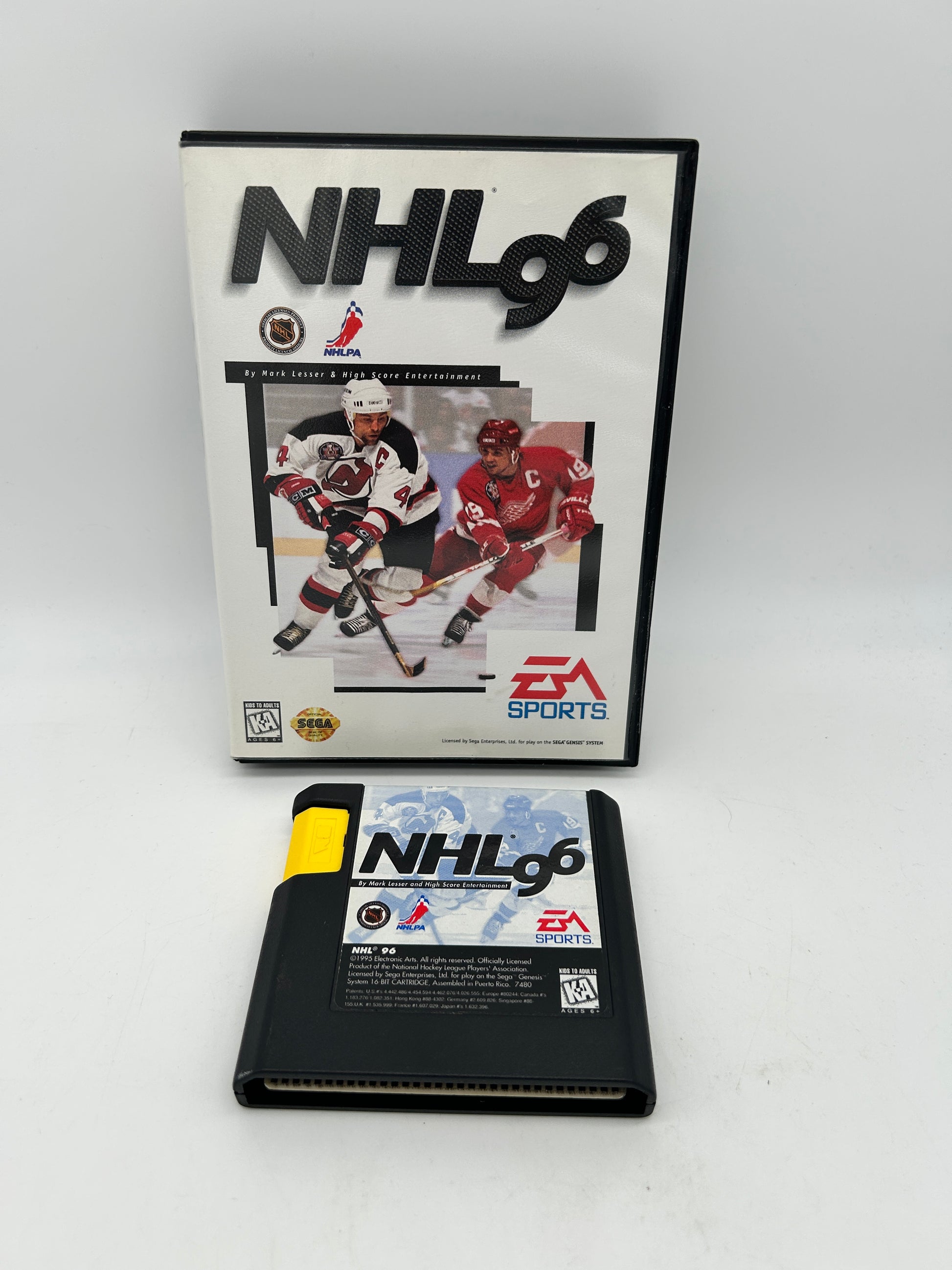 PiXEL-RETRO.COM : SEGA GENESIS (MEGA DRIVE) COMPLETE (CIB) GAME BOX INSTRUCTION MANUAL NTSC NHL 96