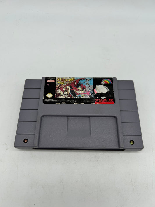 PiXEL-RETRO.COM : SUPER NINTENDO NES (SNES) GAME NTSC SPIDER-MAN X-MEN ARCADE'S REVENGE
