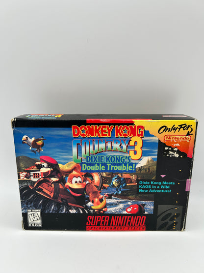 SUPER NiNTENDO [SNES] | DONKEY KONG COUNTRY 3 DiXiE KONGS DOUBLE TROUBLE
