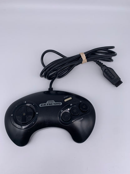 PiXEL-RETRO.COM : SEGA GENESIS ORIGINAL CONTROLLER BLACK 3 BUTTONS VERSION NTSC MK-1650