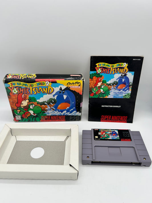 PiXEL-RETRO.COM : SUPER NINTENDO NES (SNES) GAME NTSC SUPER MARIO WORLD 2 YOSHI'S ISLAND