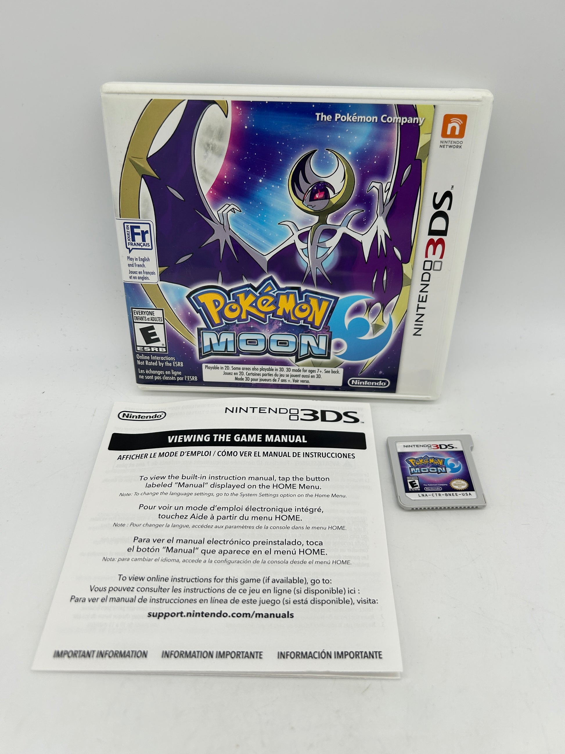 PiXEL-RETRO.COM : NINTENDO 3DS (3DS) COMPLETE CIB BOX MANUAL GAME NTSC POKEMON MOON