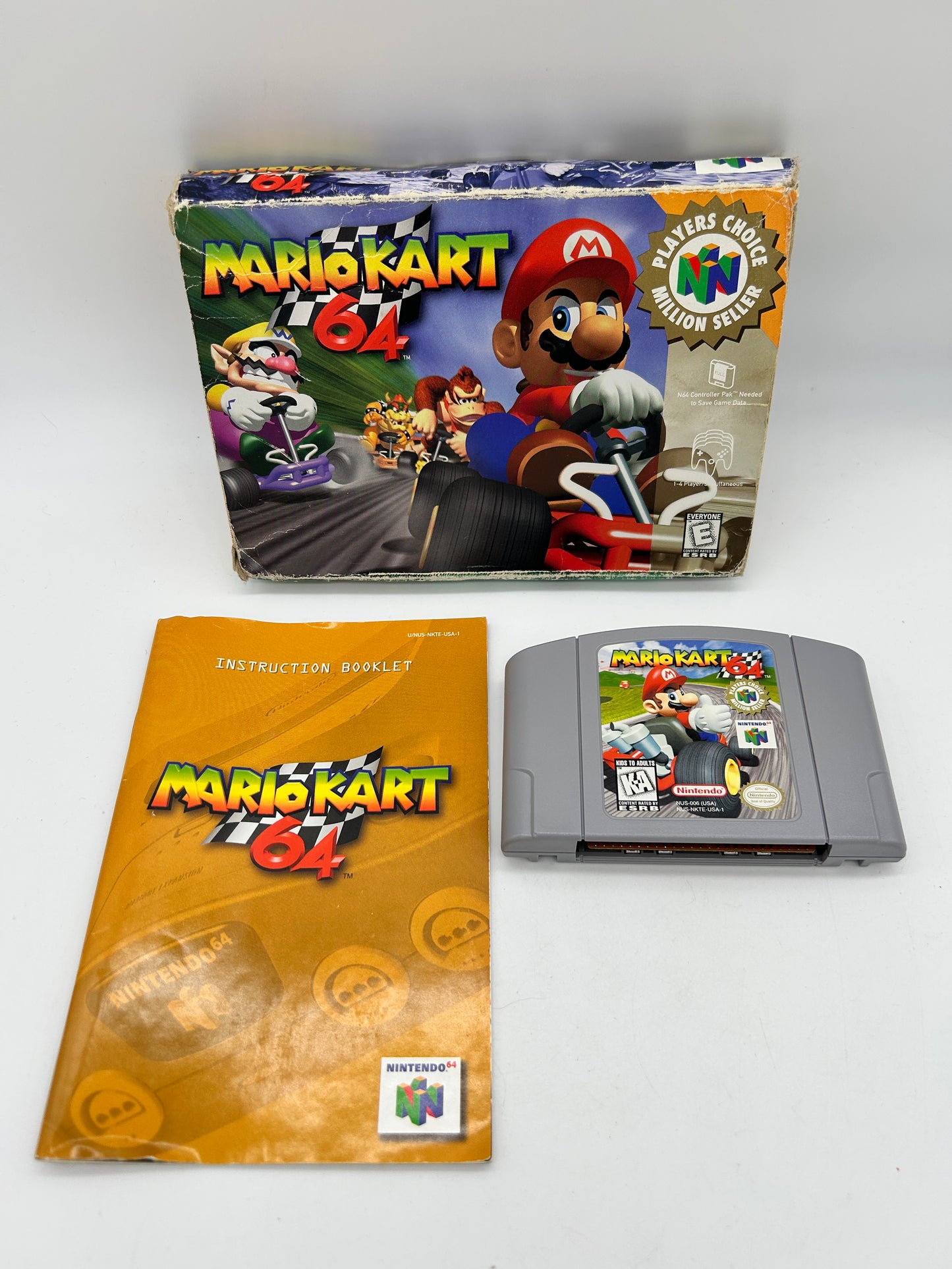 PiXEL-RETRO.COM : NINTENDO 64 (N64) COMPLET CIB BOX MANUAL GAME NTSC MARIO KART 64
