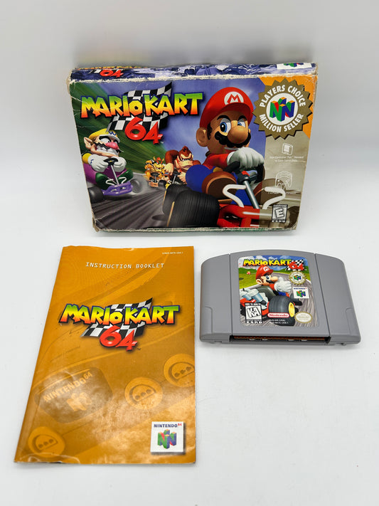 PiXEL-RETRO.COM : NINTENDO 64 (N64) COMPLET CIB BOX MANUAL GAME NTSC MARIO KART 64