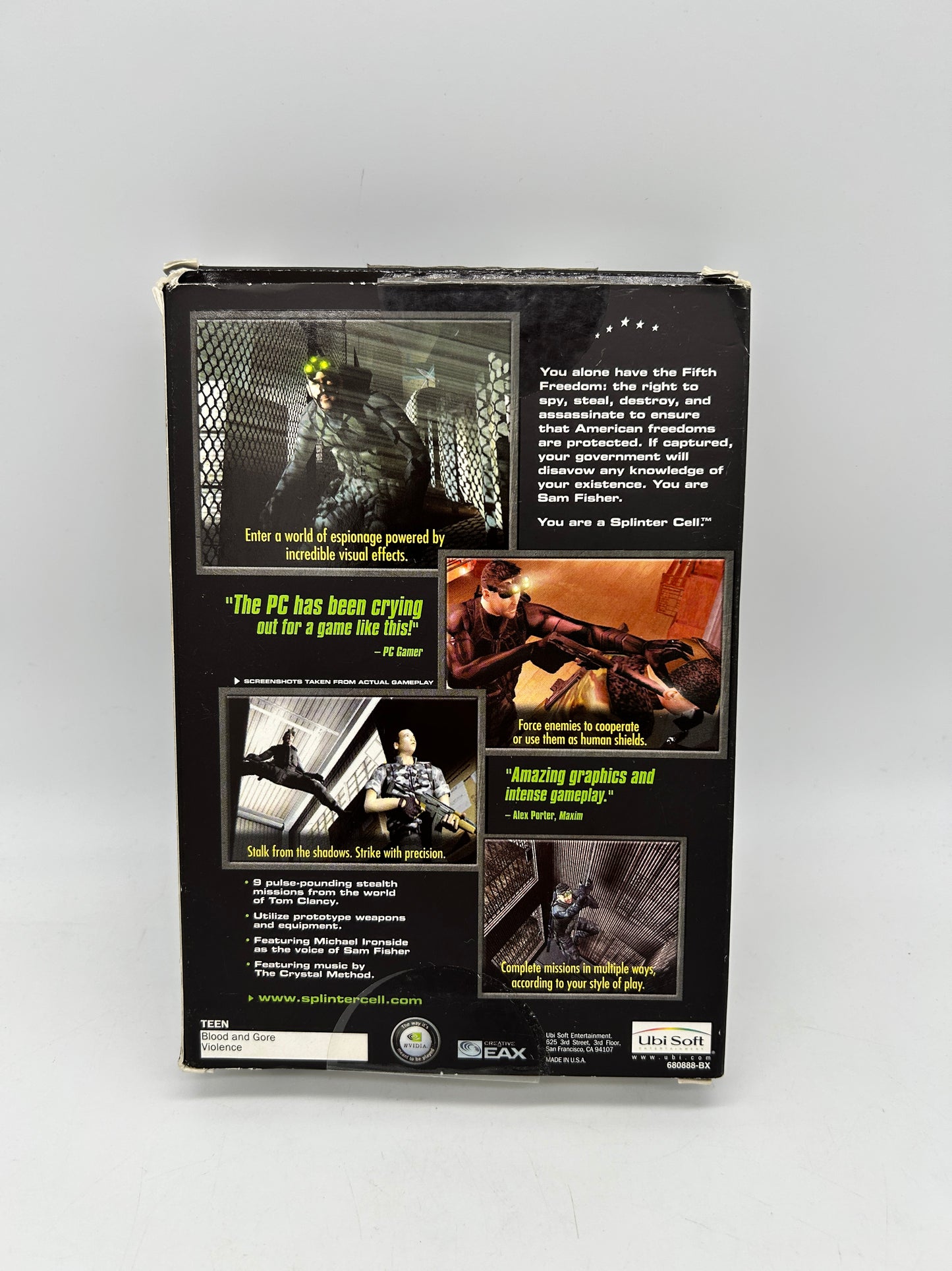 PC COMPUTER | TOM CLANCYS SPLiNTER CELL | BiG BOX