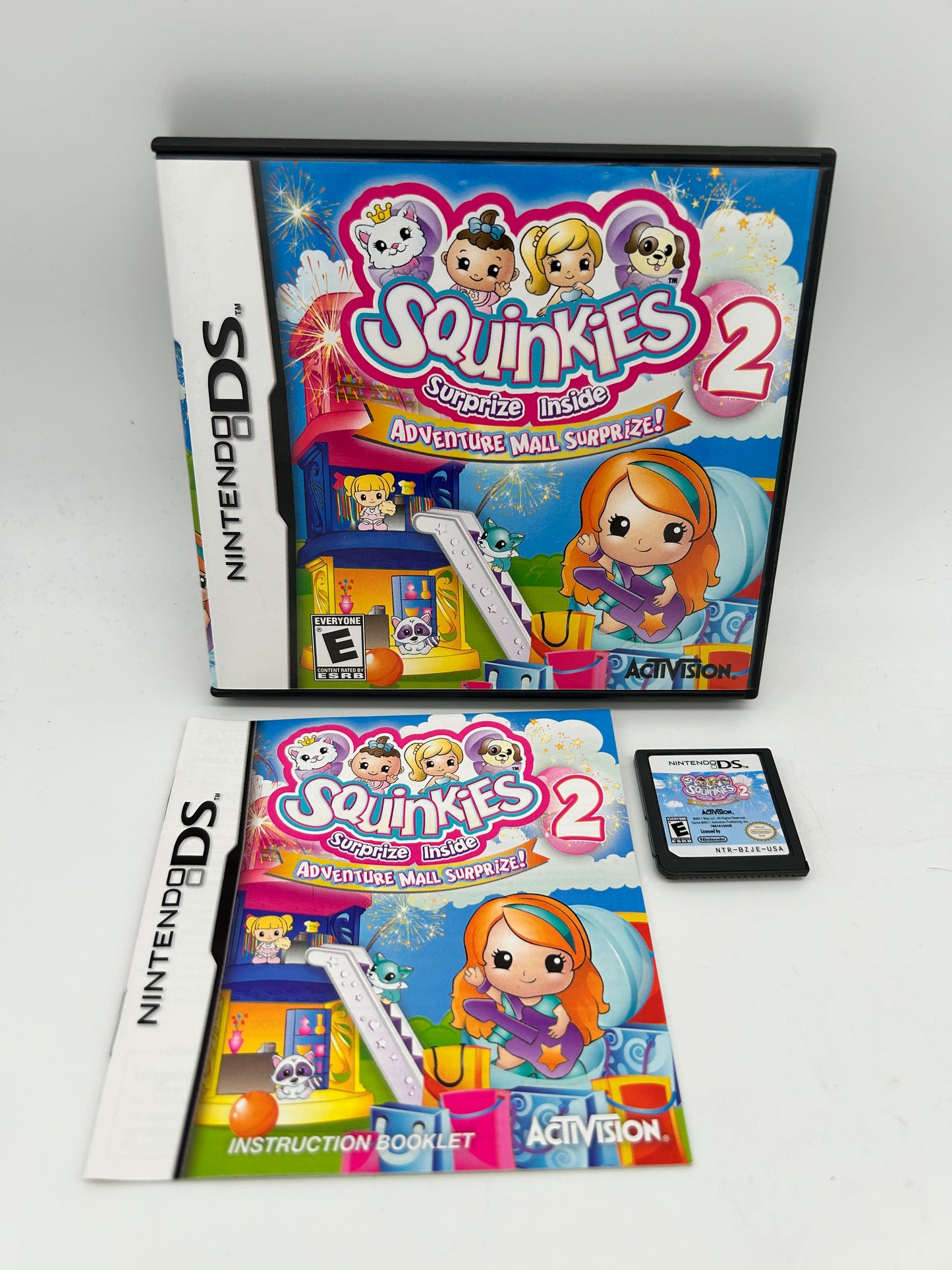 PiXEL-RETRO.COM : NINTENDO DS (DS) COMPLETE CIB BOX MANUAL GAME NTSC SQUINKIES 2 ADVENTURE MALL SURPRIZE