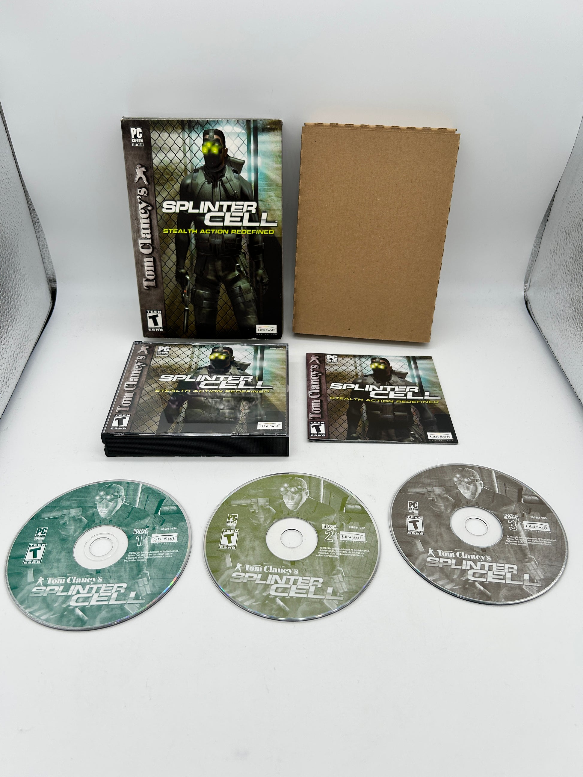 PiXEL-RETRO.COM : COMPUTER (PC) COMPLETE CIB BOX MANUAL GAME NTSC TOM CLANCY'S SPLINTER CELL 