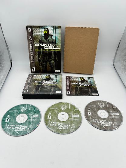 PiXEL-RETRO.COM : COMPUTER (PC) COMPLETE CIB BOX MANUAL GAME NTSC TOM CLANCY'S SPLINTER CELL 