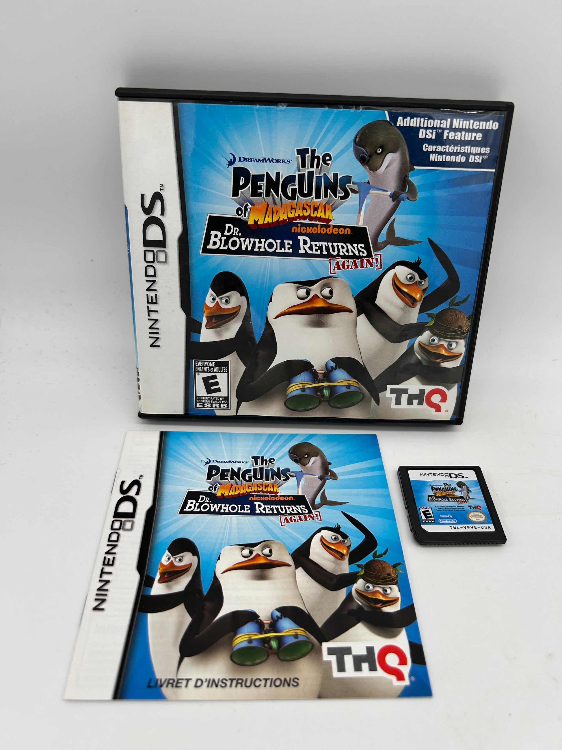 PiXEL-RETRO.COM : NINTENDO DS (DS) COMPLETE CIB BOX MANUAL GAME NTSC THE PENGUiNS OF MADAGASCAR DR BLOWHOLE RETURNS AGAiN