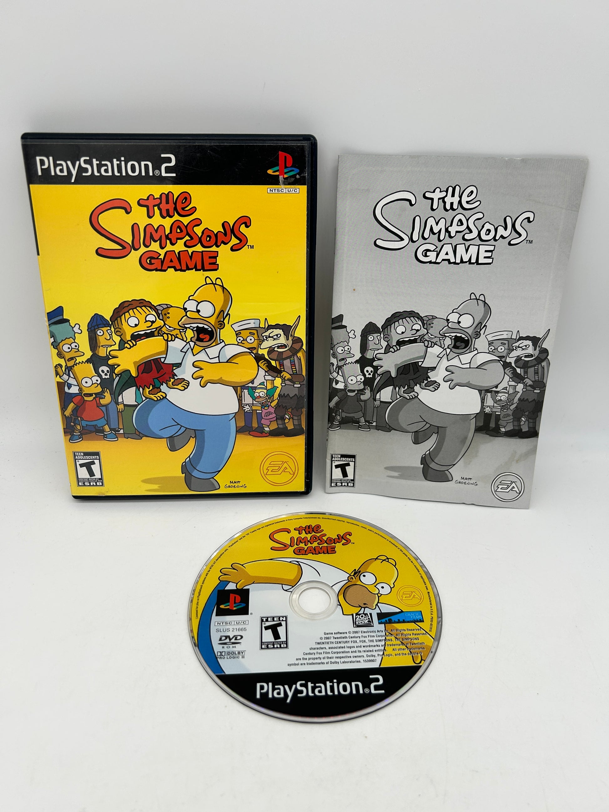 PiXEL-RETRO.COM : SONY PLAYSTATION 2 (PS2) COMPLET CIB BOX MANUAL GAME NTSC THE SIMPSONS GAME