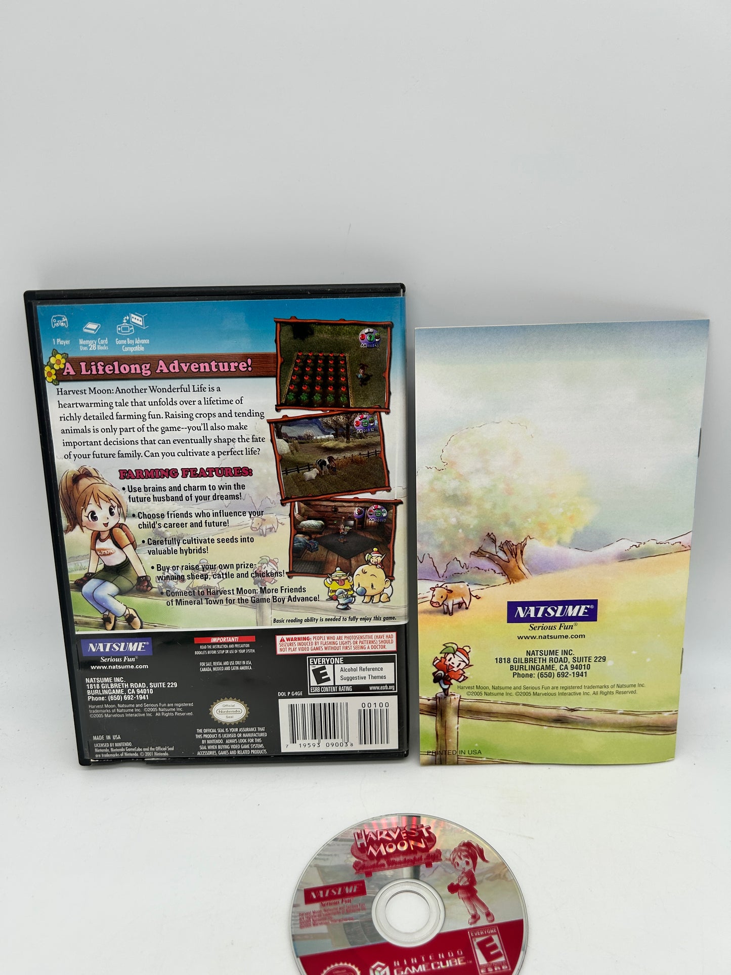 NiNTENDO GAMECUBE [NGC] | HARVEST MOON ANOTHER WONDERFUL LiFE