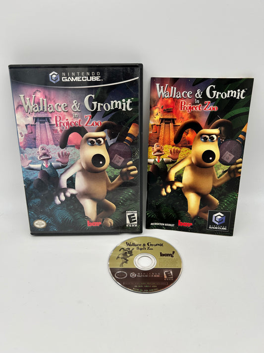 PiXEL-RETRO.COM : NINTENDO GAMECUBE COMPLETE CIB BOX MANUAL GAME NTSC WALLACE & GROMIT IN PROJECT ZOO