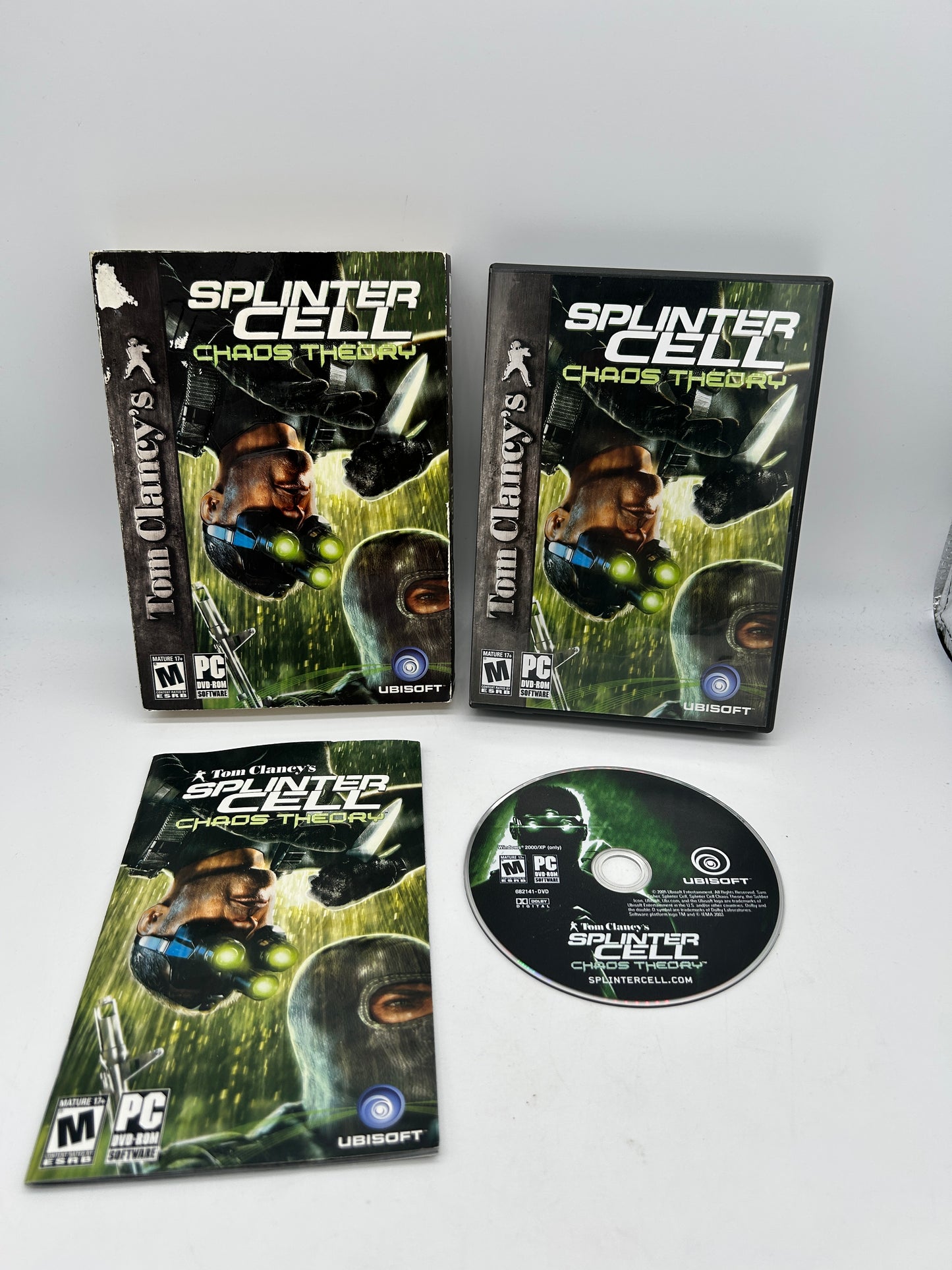 PiXEL-RETRO.COM : COMPUTER (PC) COMPLETE CIB BOX MANUAL GAME NTSC TOM CLANCY'S SPLINTER CELL CHAOS THEORY