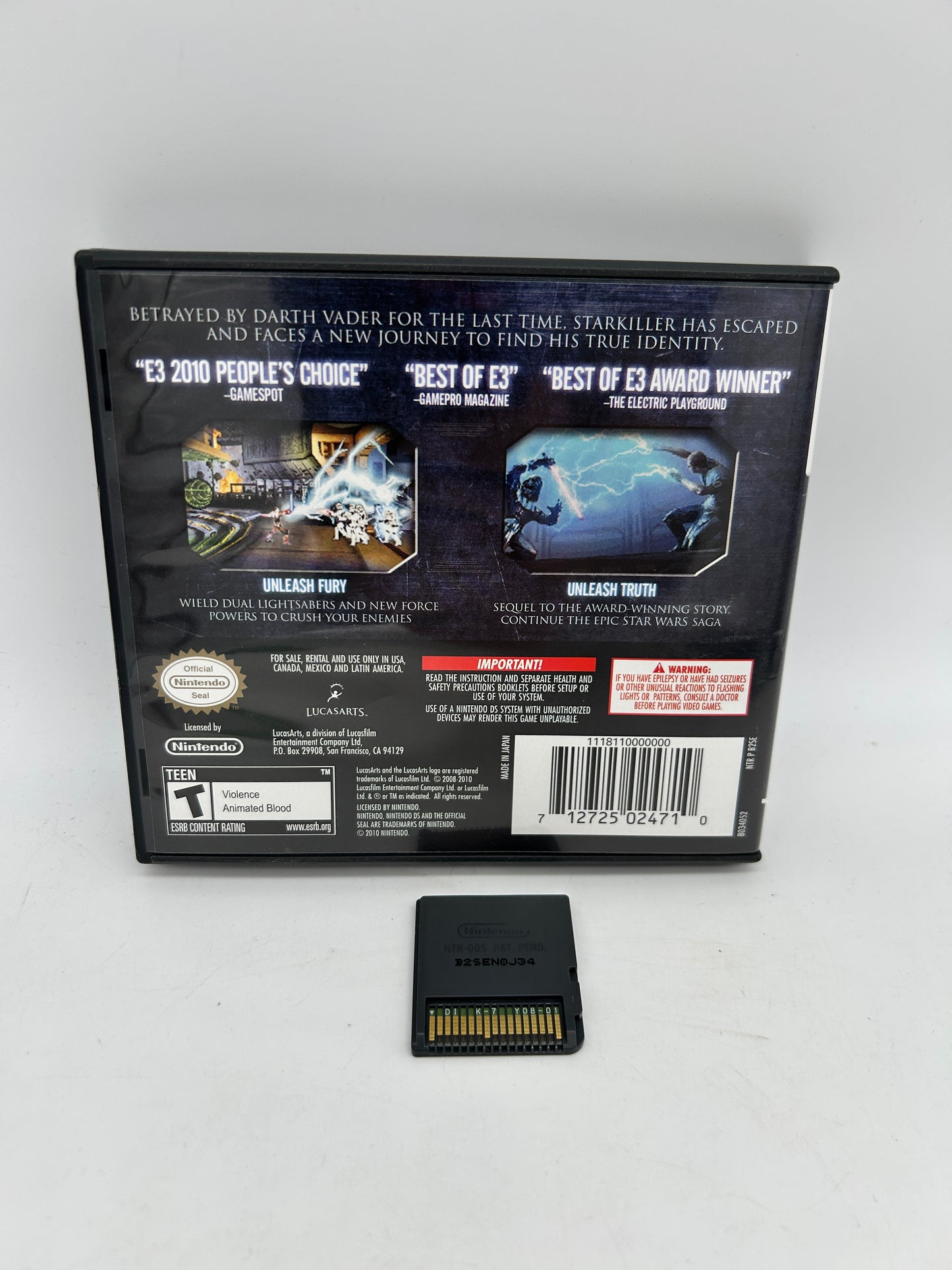 NiNTENDO DS | STAR WARS THE FORCE UNLEASHED II
