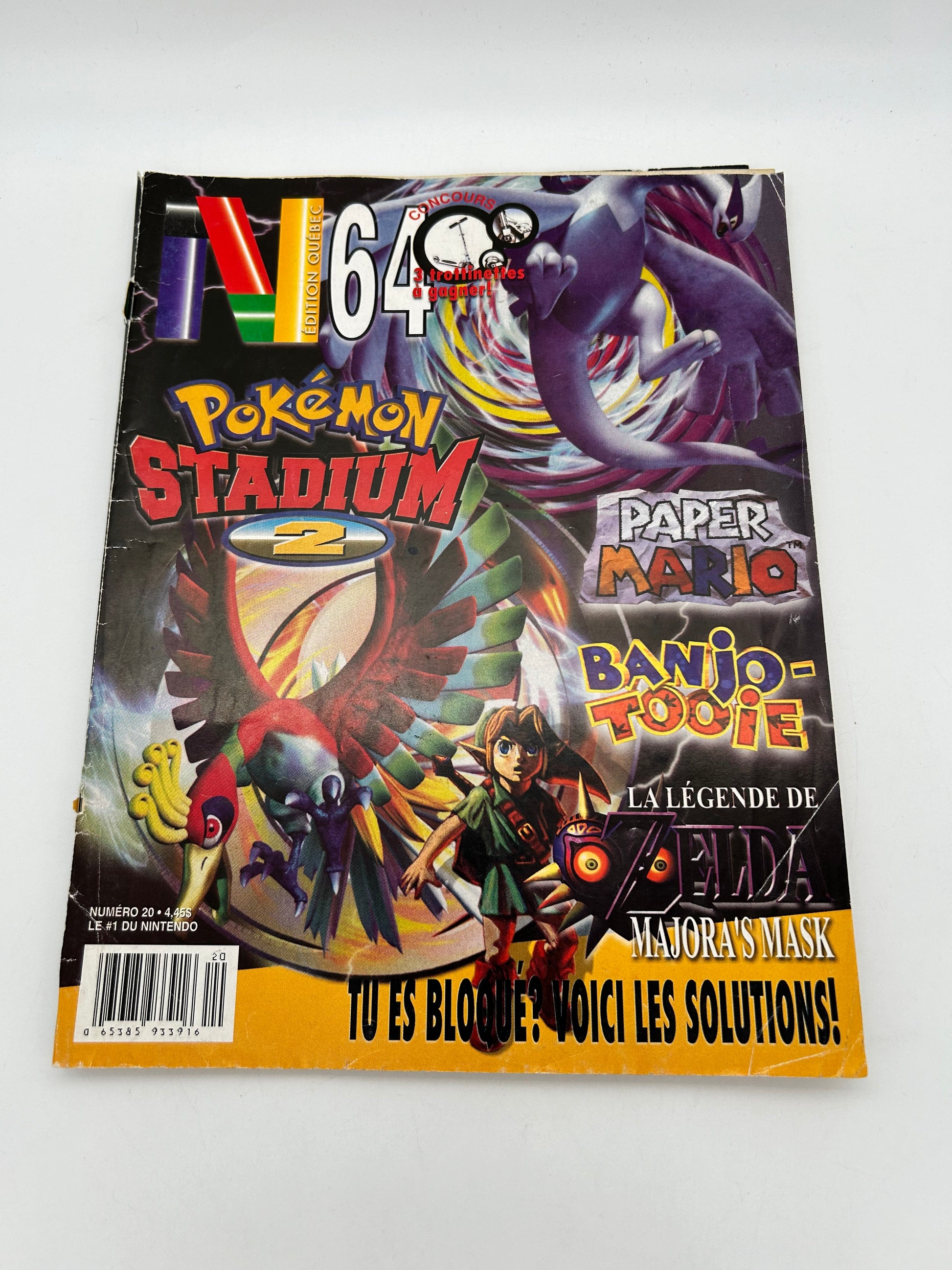 STRATEGY PLAYER'S GUIDE OFFICIAL N64 EDITION QUEBEC NINTENDO LE MAGAZINE NUMERO 20