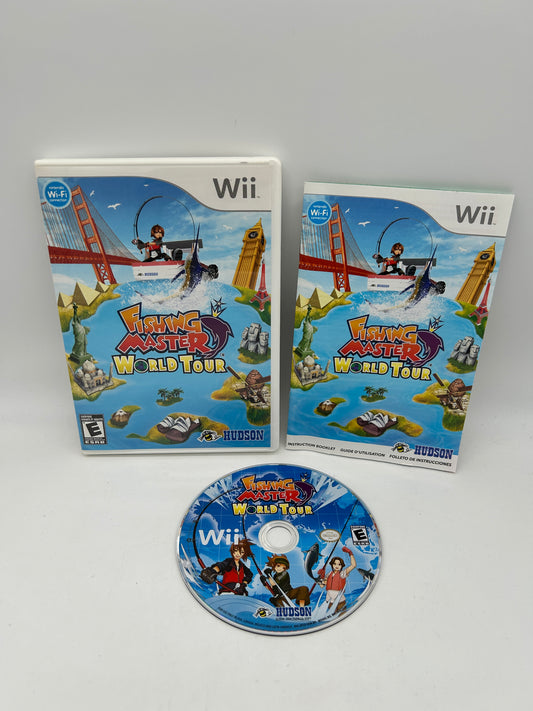 PiXEL-RETRO.COM : NINTENDO WII COMPLET CIB BOX MANUAL GAME NTSC FISHING MASTER WORLD TOUR