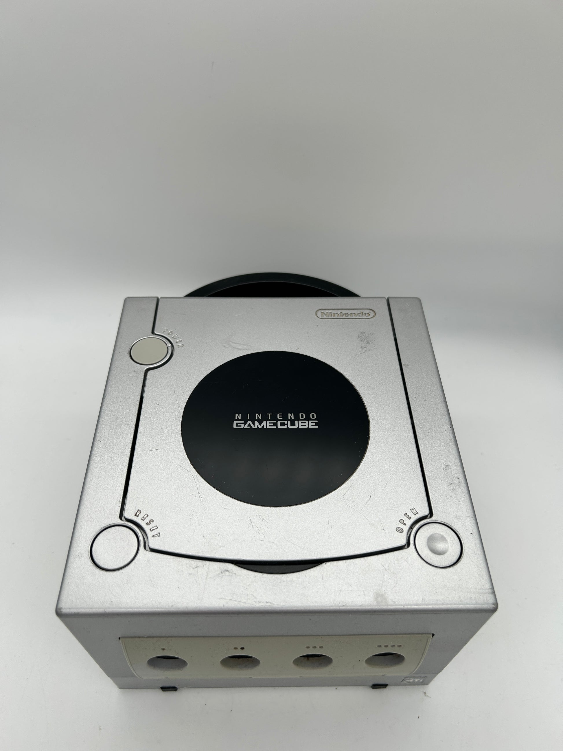 PiXEL-RETRO.COM : NINTENDO GAMECUBE ORIGINAL SILVER PLATINUM VERSION, CONTROLLER, POWER SUPPLY, RCA CABLE NTSC