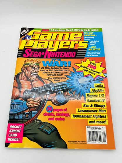 STRATEGY PLAYER'S GUIDE OFFICIAL MAGAZINE GAME PLAYERS VOL 7 NO 1 JANUARY 1994