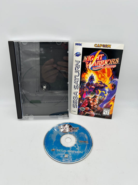 PiXEL-RETRO.COM : SEGA SATURN COMPLETE (CIB) GAME BOX INSTRUCTION MANUAL NTSC NIGHT WARRIORS DARKSTALKERS REVENGE