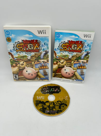 PiXEL-RETRO.COM : NINTENDO WII COMPLET CIB BOX MANUAL GAME NTSC MARBLE SAGA KORORINPA