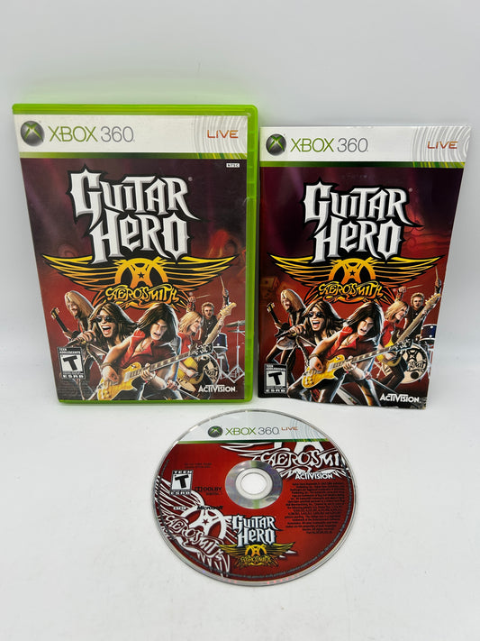 PiXEL-RETRO.COM : MICROSOFT XBOX 360 COMPLETE CIB BOX MANUAL GAME NTSC GUITAR HERO AEROSMITH