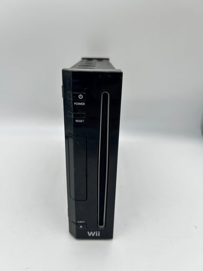 PiXEL-RETRO.COM : NINTENDO MINI WII ORIGINAL BLACK CONSOLE CONTROLLER, POWER SUPPLY, RCA CABLE, SENSOR NTSC RVL-001 USA 