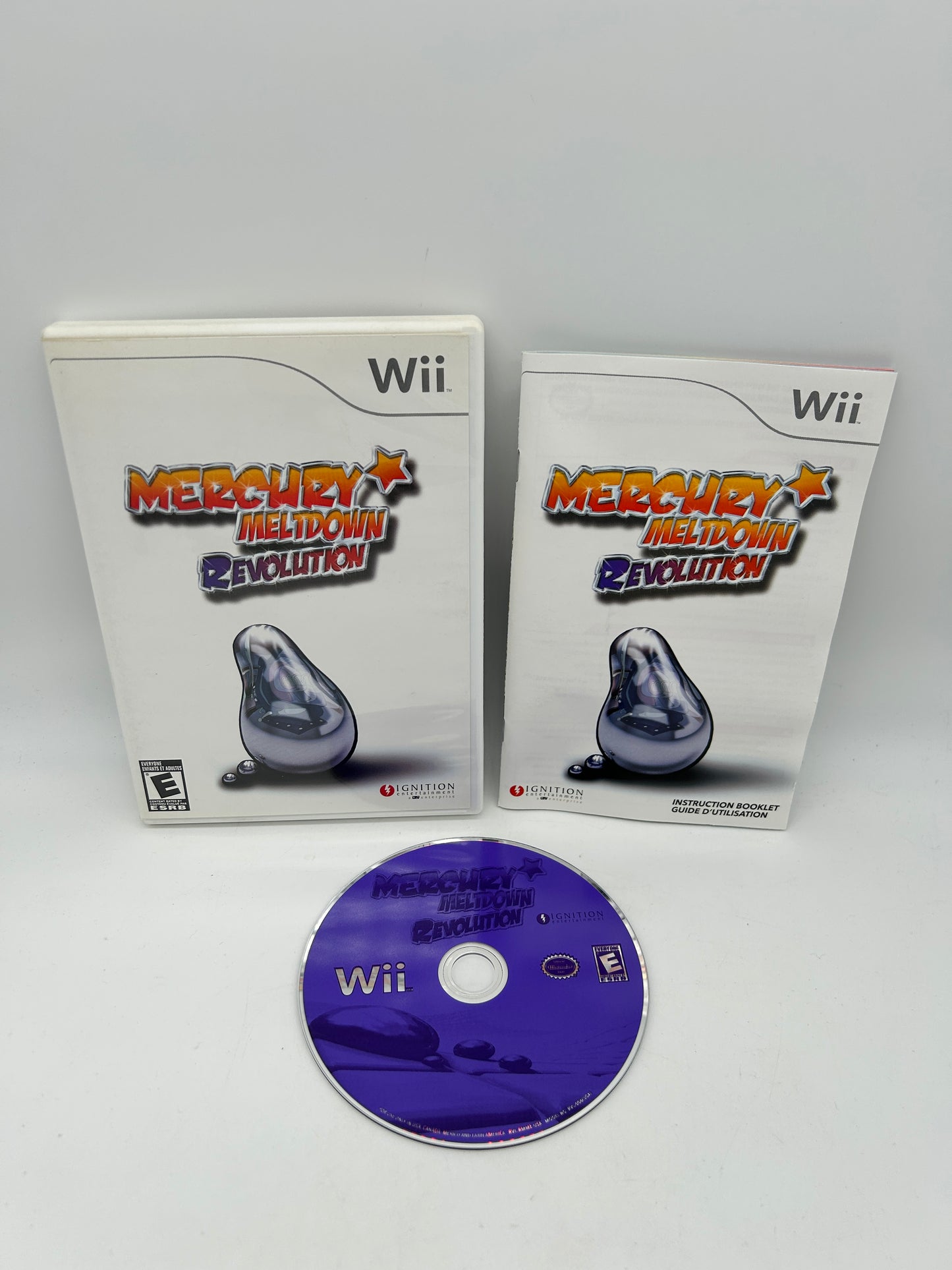 PiXEL-RETRO.COM : NINTENDO WII COMPLET CIB BOX MANUAL GAME NTSC MERCURY MELTDOWN REVOLUTION