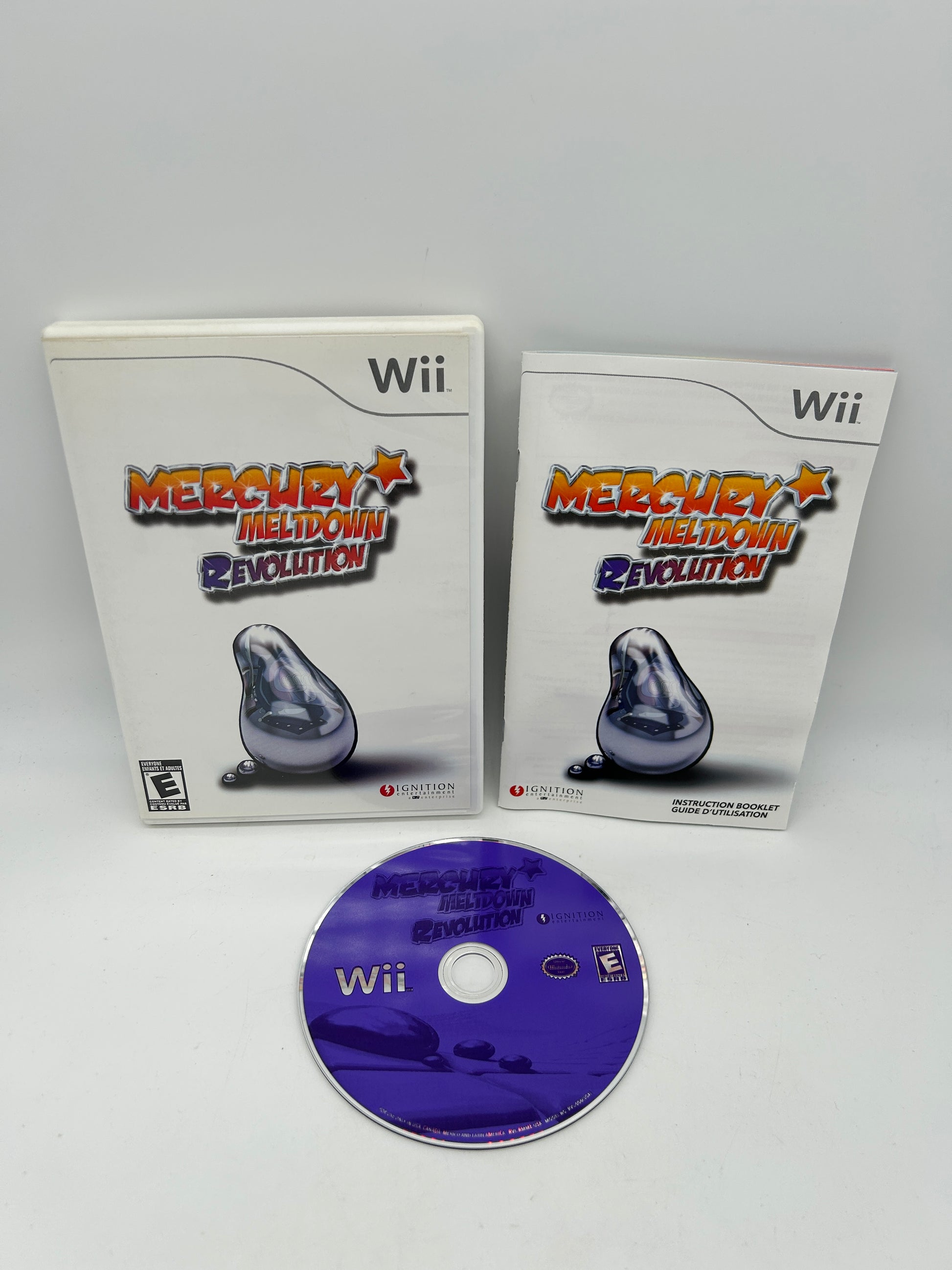 PiXEL-RETRO.COM : NINTENDO WII COMPLET CIB BOX MANUAL GAME NTSC MERCURY MELTDOWN REVOLUTION