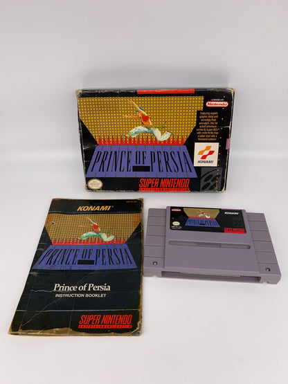 PiXEL-RETRO.COM : SUPER NINTENDO NES (SNES) COMPLET CIB BOX MANUAL GAME NTSC PRINCE OF PERSIA