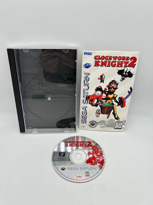 PiXEL-RETRO.COM : SEGA SATURN COMPLETE (CIB) GAME BOX INSTRUCTION MANUAL NTSC CLOCKWORK KNIGHT 2