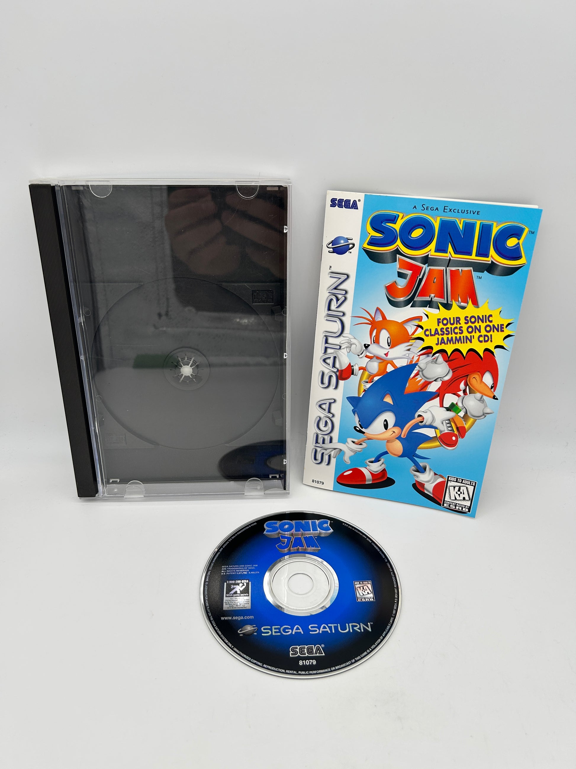 PiXEL-RETRO.COM : SEGA SATURN COMPLETE (CIB) GAME BOX INSTRUCTION MANUAL NTSC SONIC JAM