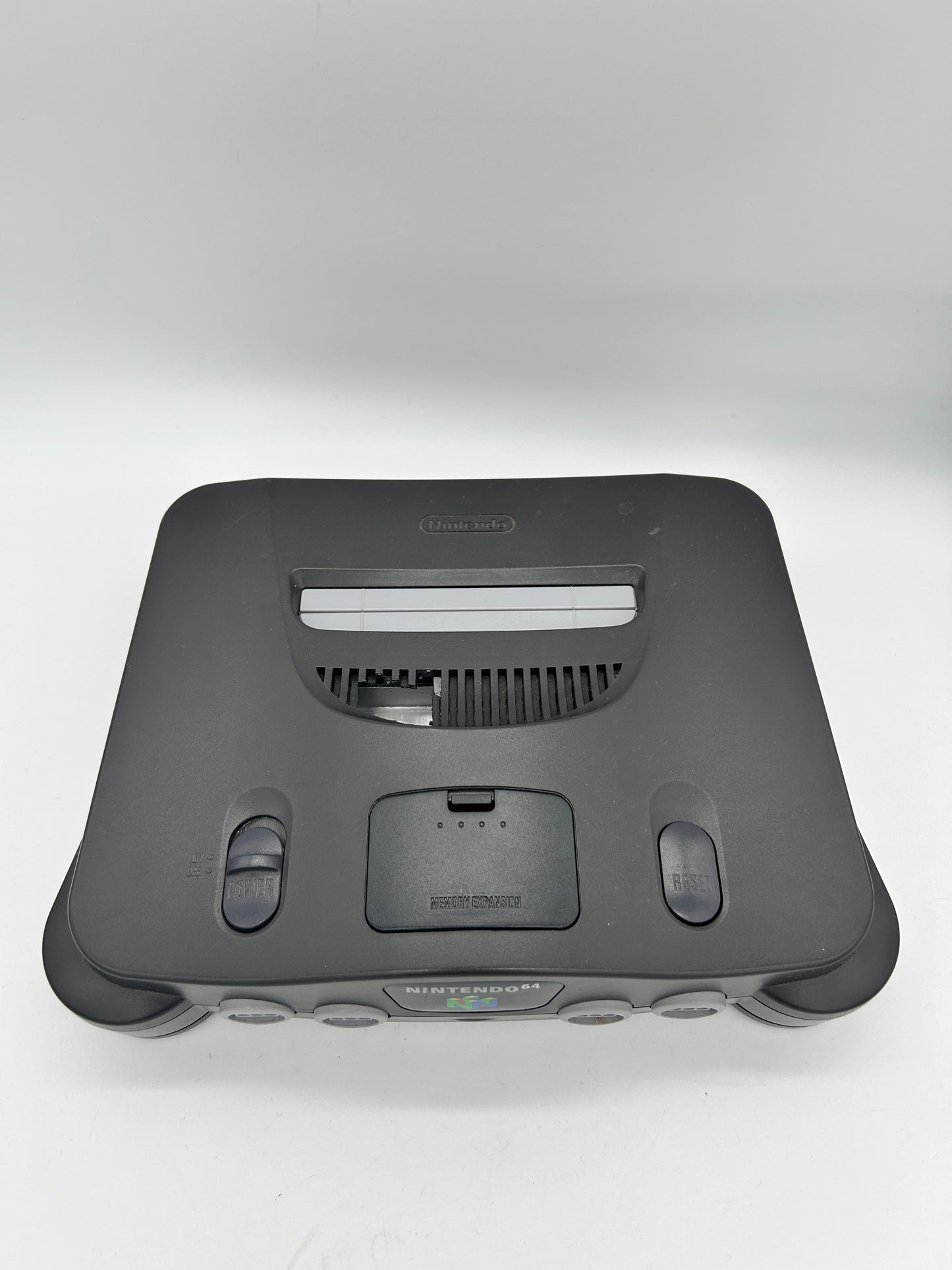 PiXEL-RETRO.COM : NINTENDO 64 ORIGINAL CHARCOAL GRAY CONSOLE CONTROLLER, POWER SUPPLY, RCA CABLE NTSC