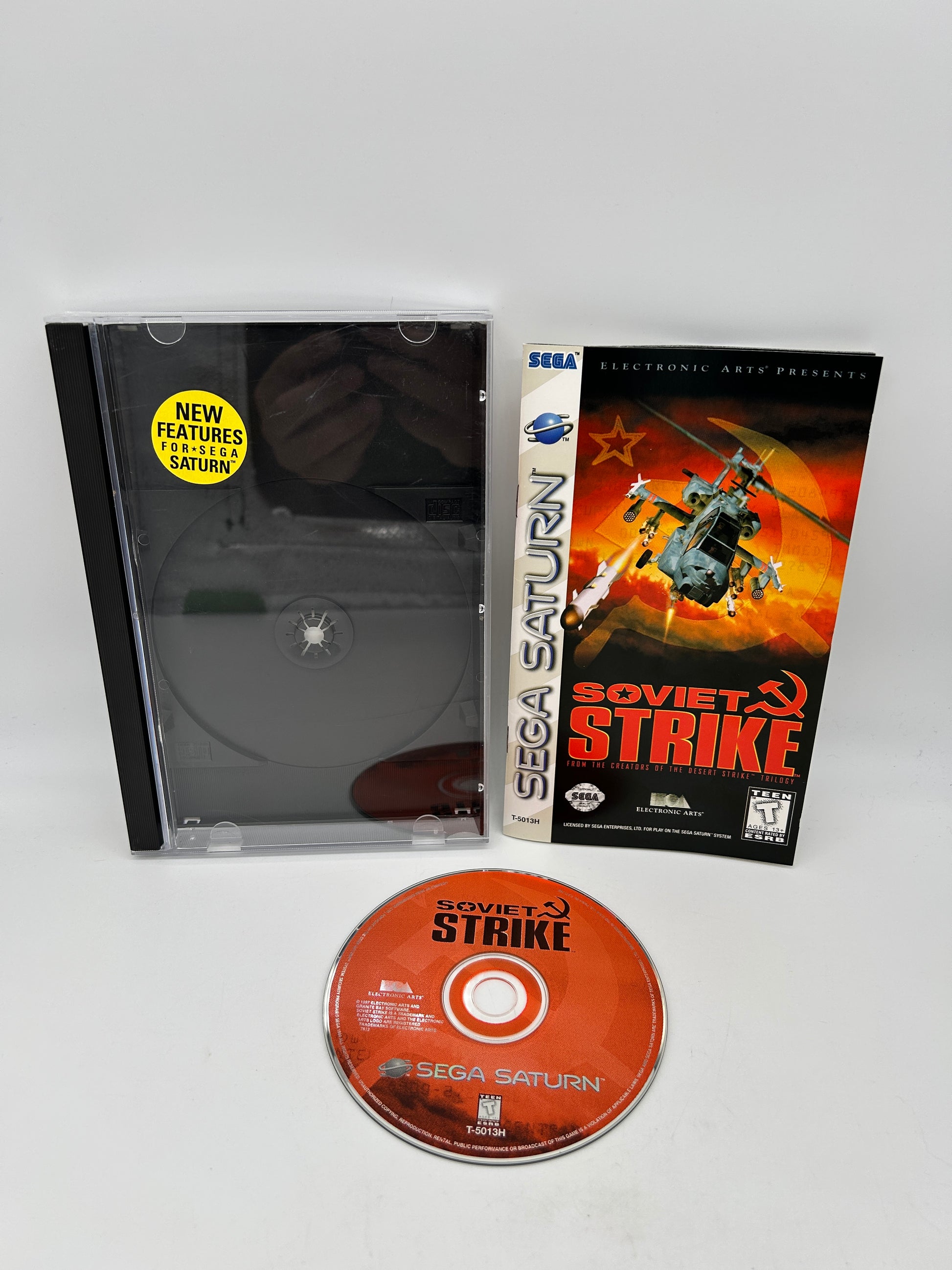 PiXEL-RETRO.COM : SEGA SATURN COMPLETE (CIB) GAME BOX INSTRUCTION MANUAL NTSC SOVIET STRIKE