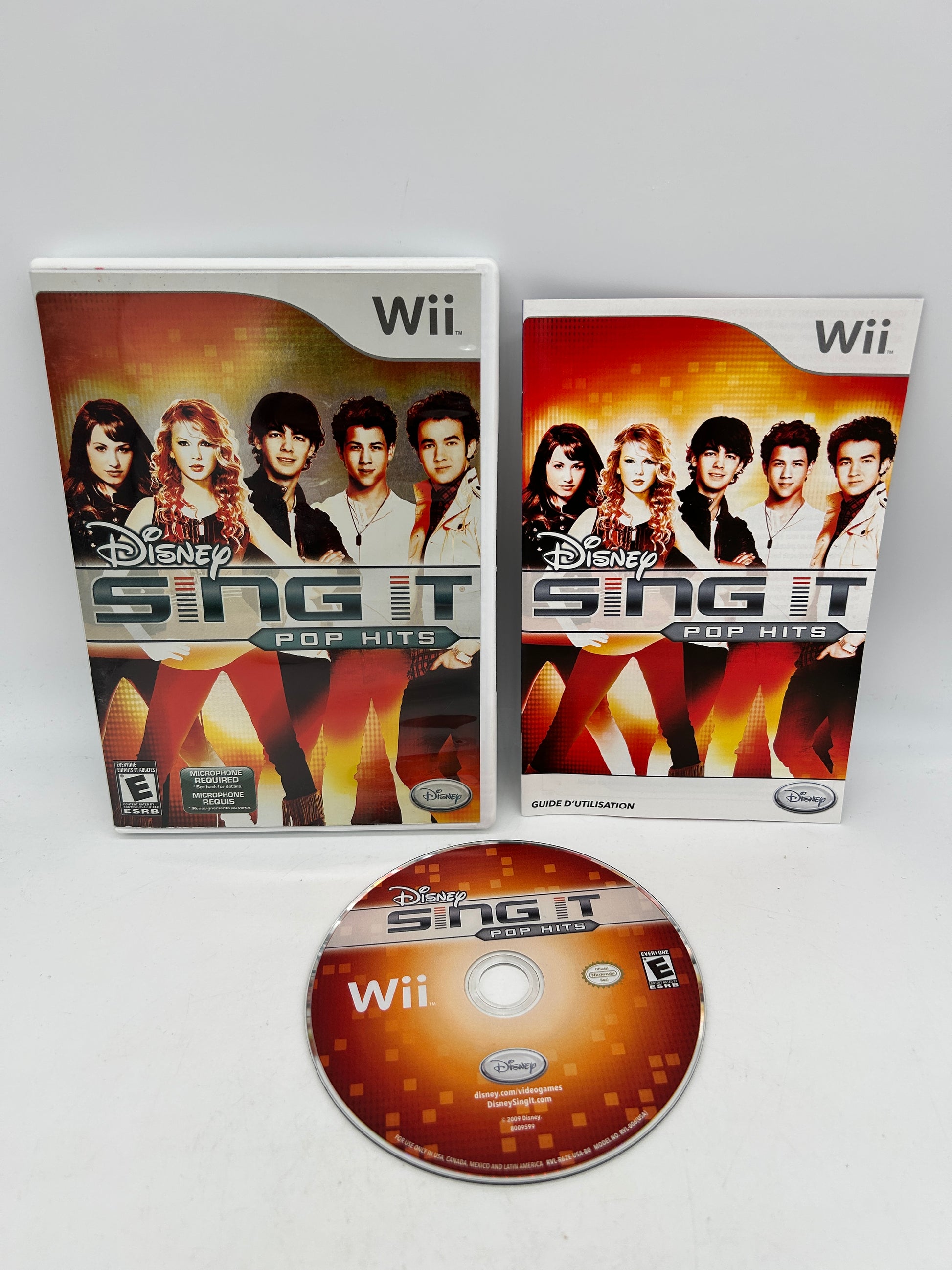 PiXEL-RETRO.COM : NINTENDO WII COMPLET CIB BOX MANUAL GAME NTSC DISNEY SING IT POP HITS