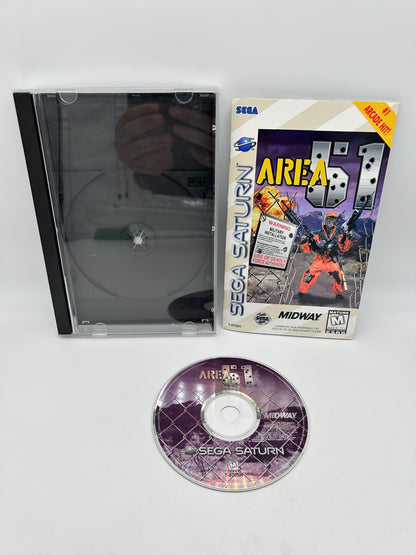 PiXEL-RETRO.COM : SEGA SATURN COMPLETE (CIB) GAME BOX INSTRUCTION MANUAL NTSC AREA 51