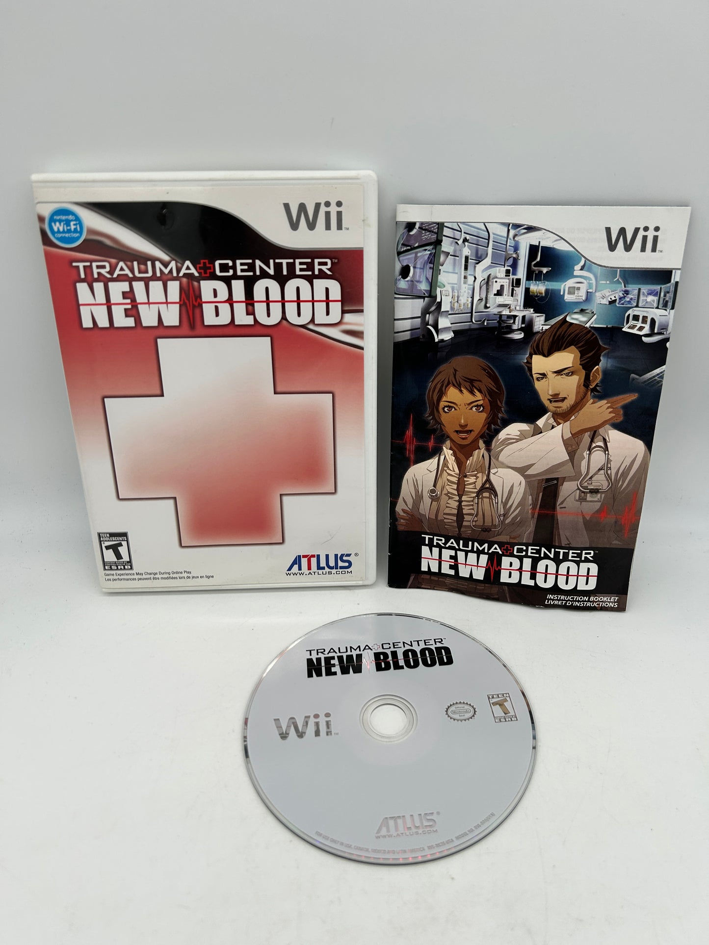 PiXEL-RETRO.COM : NINTENDO WII COMPLET CIB BOX MANUAL GAME NTSC TRAUMA CENTER NEW BLOOD