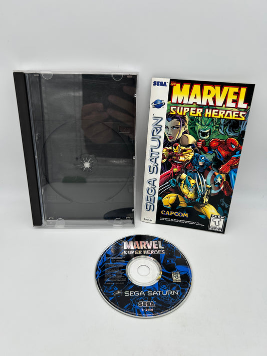 PiXEL-RETRO.COM : SEGA SATURN COMPLETE (CIB) GAME BOX INSTRUCTION MANUAL NTSC MARVEL SUPER HEROES