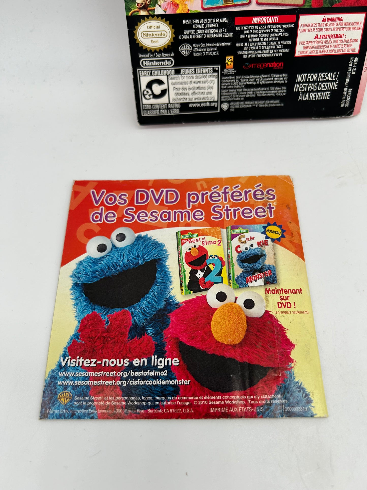 NiNTENDO DS | SESAME STREET ELMOS A-TO-ZOO ADVENTURES THE ViDEOGAME