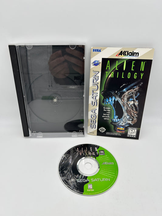 PiXEL-RETRO.COM : SEGA SATURN COMPLETE (CIB) GAME BOX INSTRUCTION MANUAL NTSC ALIEN TRILOGY