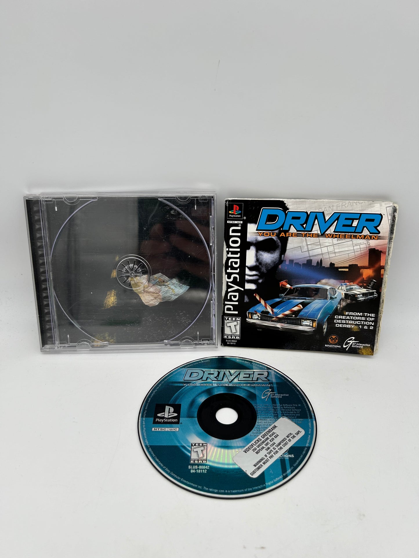 PiXEL-RETRO.COM : SONY PLAYSTATION 1 (PS1) COMPLET CIB BOX MANUAL GAME NTSC DRIVER YOU ARE THE WHEELMAN