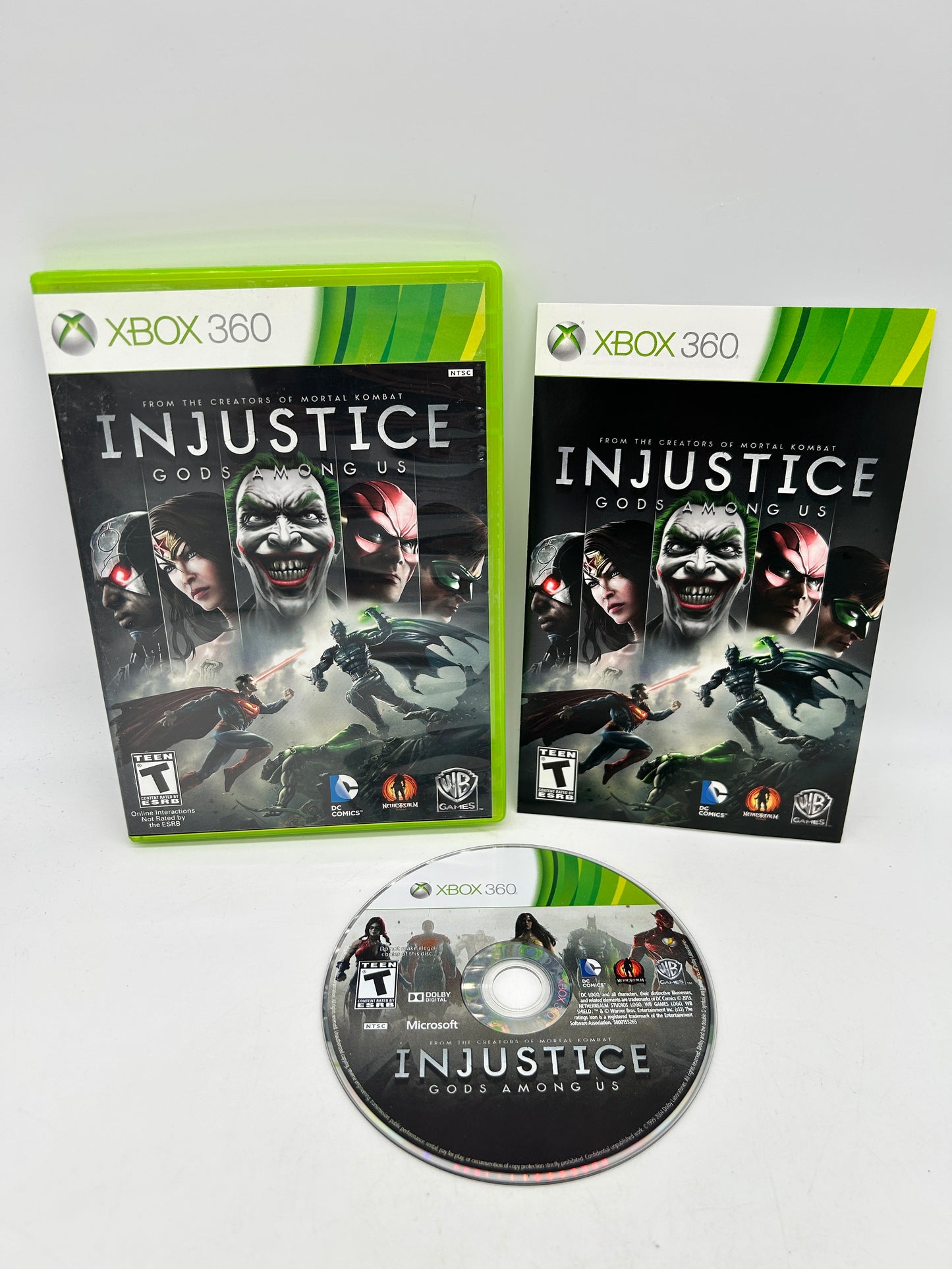 PiXEL-RETRO.COM : MICROSOFT XBOX 360 COMPLETE CIB BOX MANUAL GAME NTSC INJUSTICE GODS AMONG US